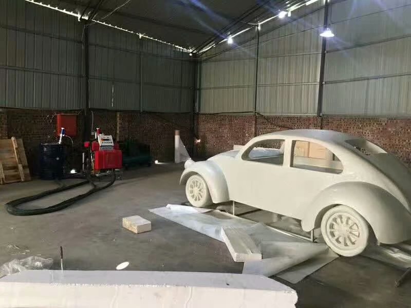 湖南聚脲噴涂機 H5600型 泡沫雕塑表面硬化處理 AB料輸出(圖2) 泡沫雕塑道具表面硬化聚脲噴涂案例